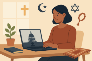 An image representing OPM's new religious accommodation telework rule.